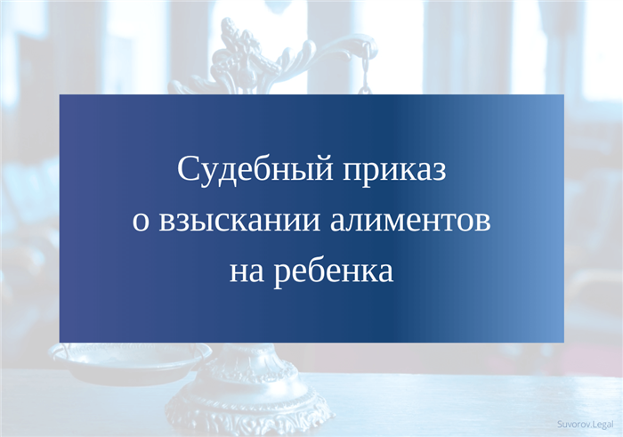 Как поступить, если суд вынес приказ об установлении алиментов на ребенка