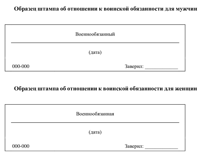 Зачем нужен штамп после армии?