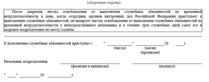 Подготовка к уходу на больничный мужу в МВД